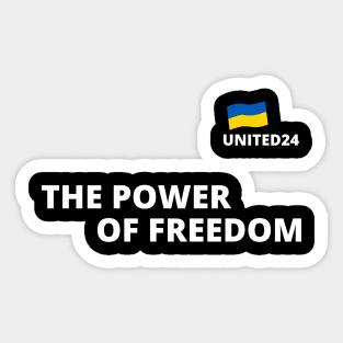 THE POWER OF FREEDOM UKRAINE Sticker